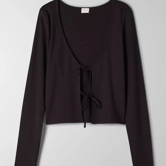 BUNDLE - Aritzia Wilfried tie front top - Picture 7 of 8